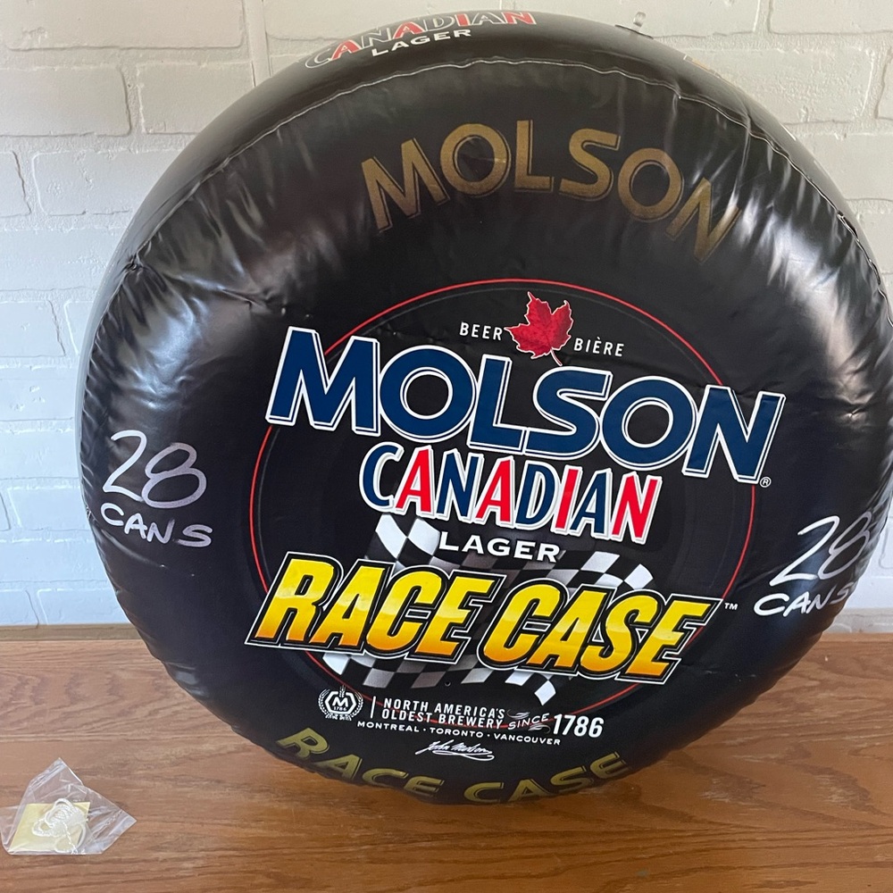 vintage 1998 nascar molson blow up ad